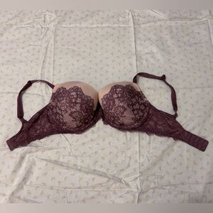PURPLE LACE VICTORIA’S SECRET DREAM ANGELS 32DDD BRA